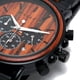 thumbnail image 2 of Reloj de Madera y Acero Hombre Cronógrafo Negro, 2 of 7