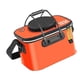 thumbnail image 5 of Cubeta de Pesca Plegable Recipiente para Peces Portátil Organizador de Almacenamiento de EVA con Correa Adecuado para Pescadores Novatos Y Exper Naranja con asa, 5 of 5