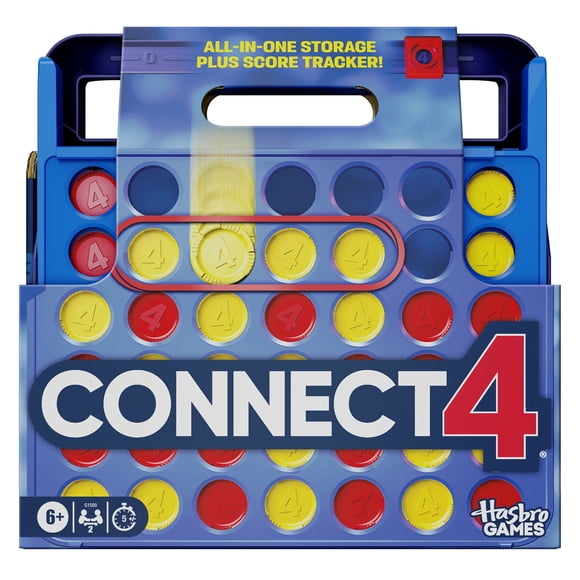 Juego Connect 4 de Hasbro Games, almacenamiento integrado