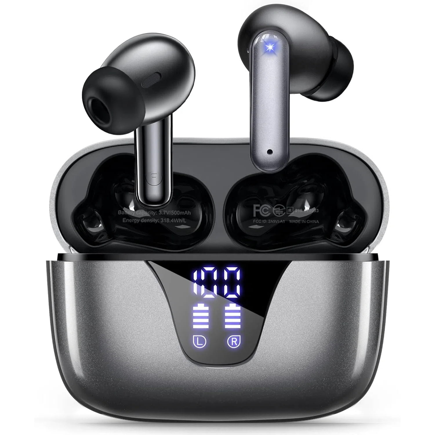 Aaronmei Auriculares Bluetooth Inalámbricos 60H Sonido Hd Negro