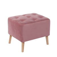 Latam Home - Pouf Lyon Tela Velvet Palo Rosa