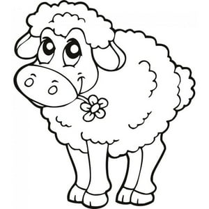 Rienda Libre Graphics - Decomural Cute Lamb Sheep Farm Animals Ws-18719