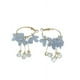 thumbnail image 1 of Aros Pendientes Flores Pétalos Azul Primavera, 1 of 3