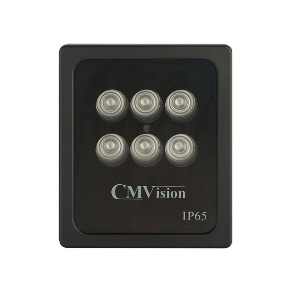 Iluminador IR CMVision iRP6-850 nm, gran angular, 6 piezas, alta potencia