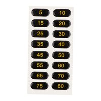 Ioensy - Etiquetas De Pila De Pesas, Pegatinas Numéricas Para Equipos De Fitness, Artículos Deportivos De Gimnasio