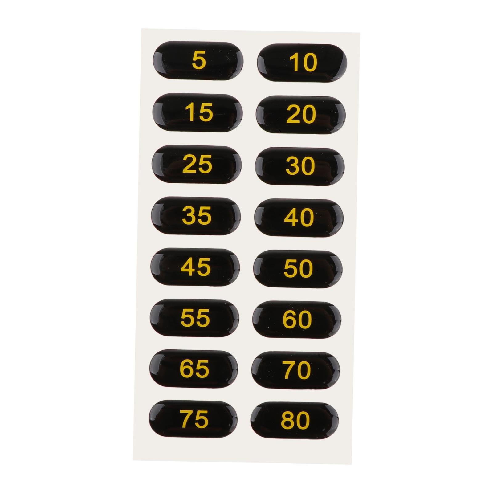 Ioensy - Etiquetas De Pila De Pesas, Pegatinas Numéricas Para Equipos De Fitness, Artículos Deportivos De Gimnasio