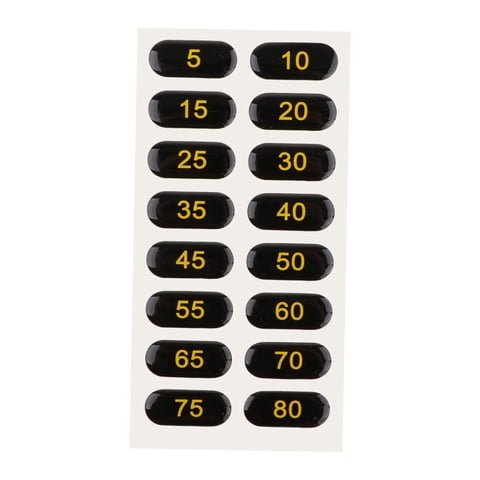 Ioensy - Etiquetas De Pila De Pesas, Pegatinas Numéricas Para Equipos De Fitness, Artículos Deportivos De Gimnasio