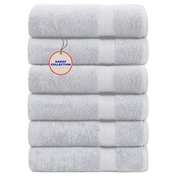 Toalla KAHAF COLLECTION 61x122 cm Blanco Pack de 6