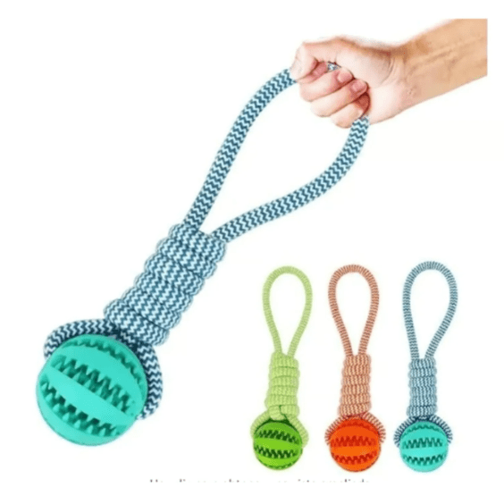 Juguete Cuerda Masticar Perro Lazo Pelota