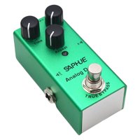 Magideal - Pedal De Guitarra, Pedal De De Guitarra, Fácil De , Mini Portátil, Con Carcasa De Metal, Ligero Para Bajo De Guitarra , Para Retardo Analógico