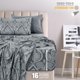 thumbnail image 4 of Juego de sábanas LDC LUX DECOR COLLECTION Paisley Twin Grey, 4 piezas, 4 of 7