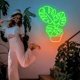 thumbnail image 3 of Letrero de neón LED Bklphsey 42 cm × 33 cm Hoja de Monstera, 3 of 8