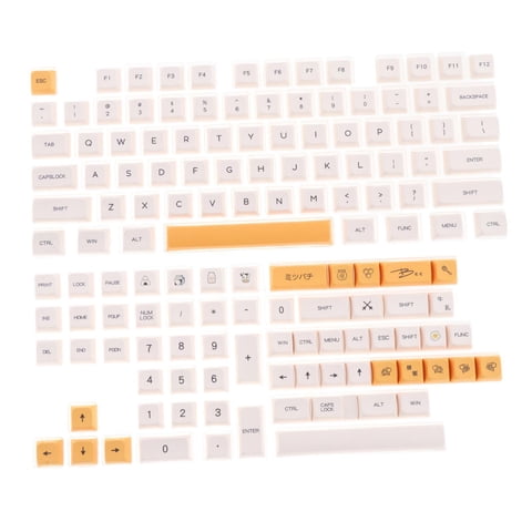Bothyi - 140 Teclas Pbt Keycaps Honey Milk Theme Xda Profile Fit Mx Switch Fuente En Inglés