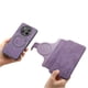 thumbnail image 4 of Funda Billetera Magnética para Honor X9C Soporte Tarjetas Desmontable Morado, 4 of 6