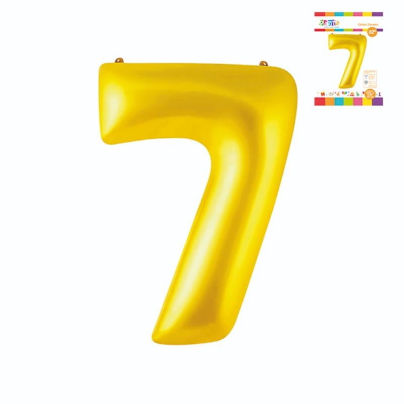 Globo Papel Metal Dorado 32 N7 / Producto Surtido Party Express
