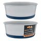 thumbnail image 1 of Cuencos para perro Master Pet Supply 1,9 L Azul marino, paquete de 2, 1 of 9