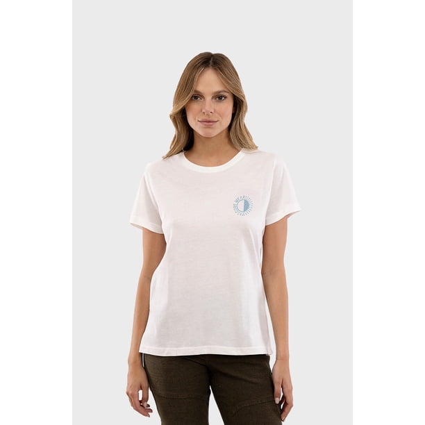 Polera Orgánica Sunset Blanco Mujer Falcone