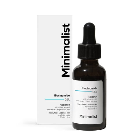 Suero Facial Minimalista Con Niacinamida Al 5 % Y Ácido Hialurónico (30 Ml)