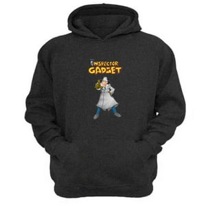 Genérico - Poleron Canguro Inspector Gadget Gris Oscuro Talla Xs Unisex