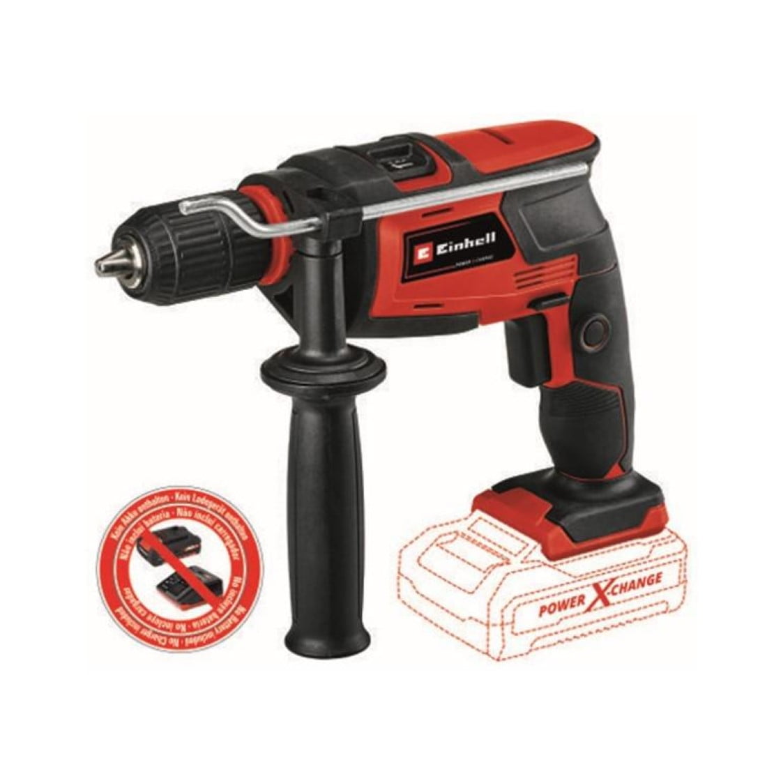 Einhell - Taladro Percutor Inalámbrico 18v Classic Sin Batería Pxc Tc-id 18 Li-solo