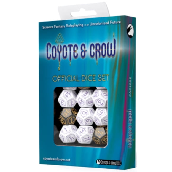 Set de 12 Dados D12 Coyote & Crow Diseño Elegante