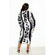 thumbnail image 3 of Saronite Vestido Ajustado Fruncido con Estampado Animal (Talla Grande para Mujer), 3 of 4