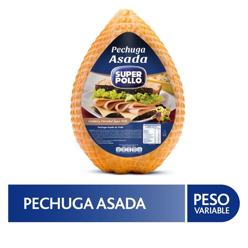 Pechuga Asada Granel 250 g Super Pollo
