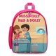 thumbnail image 1 of La Señorita Polly Tenía una Muñeca Mochila Escolar para Niños y Niñas, Mochila Infantil Ligera de Alta Calidad, Grande y Duradera ROSA, 1 of 6