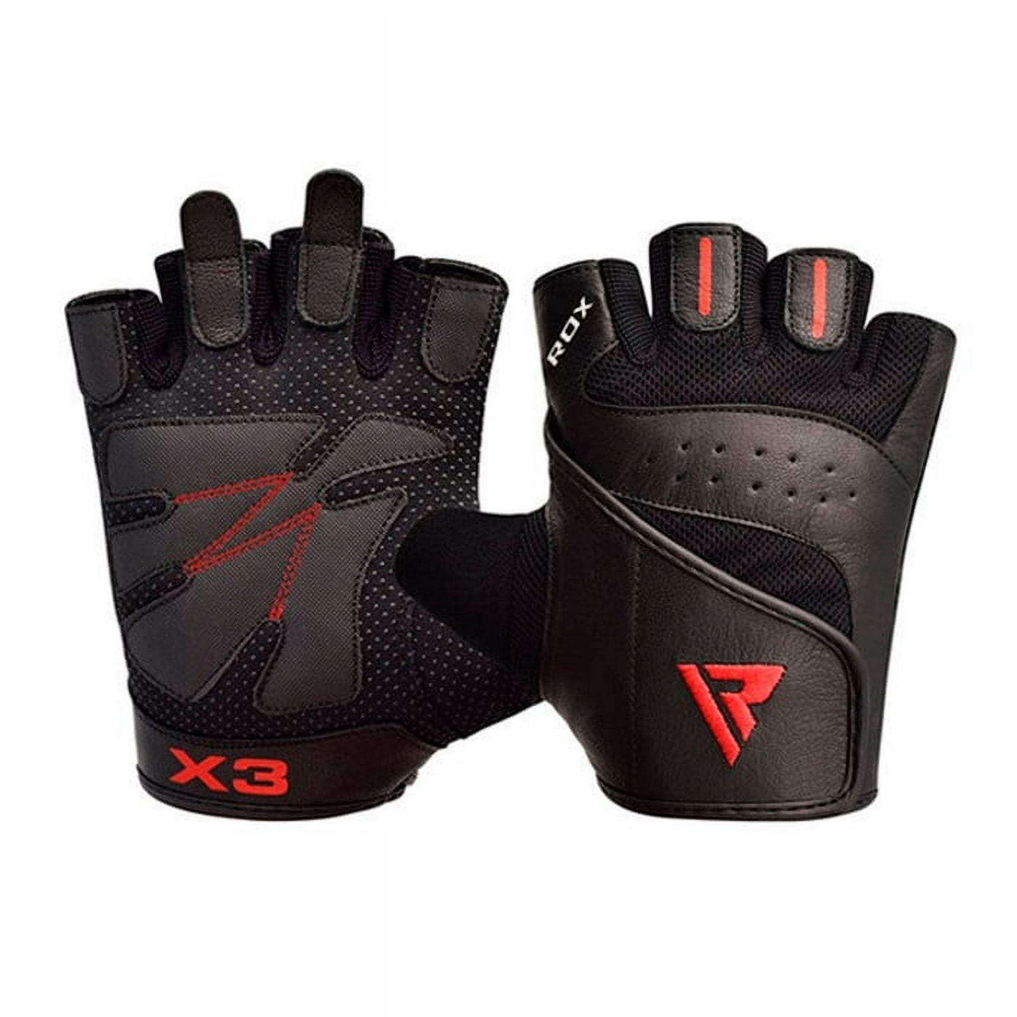 Guantes De Levantamiento Rdx S2 Cuero Training - Wgl-s2b-l