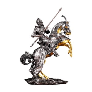 Bothyi - Estatua De Caballero De Resina Decorativa Para Interior, Inauguración De La Casa, Dormitorio, Altura 40 Cm.