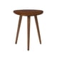 thumbnail image 1 of Mesa auxiliar MH London Tri Pin Tora hecha a mano en madera de mango, 45 x 45 x 46 cm, 1 of 6