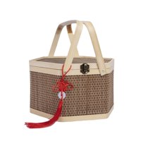 Magideal - Cesta Para Regalos, Cesta Para Servir De Almacenamiento De Cesta De Para Acampar , Con Hebilla