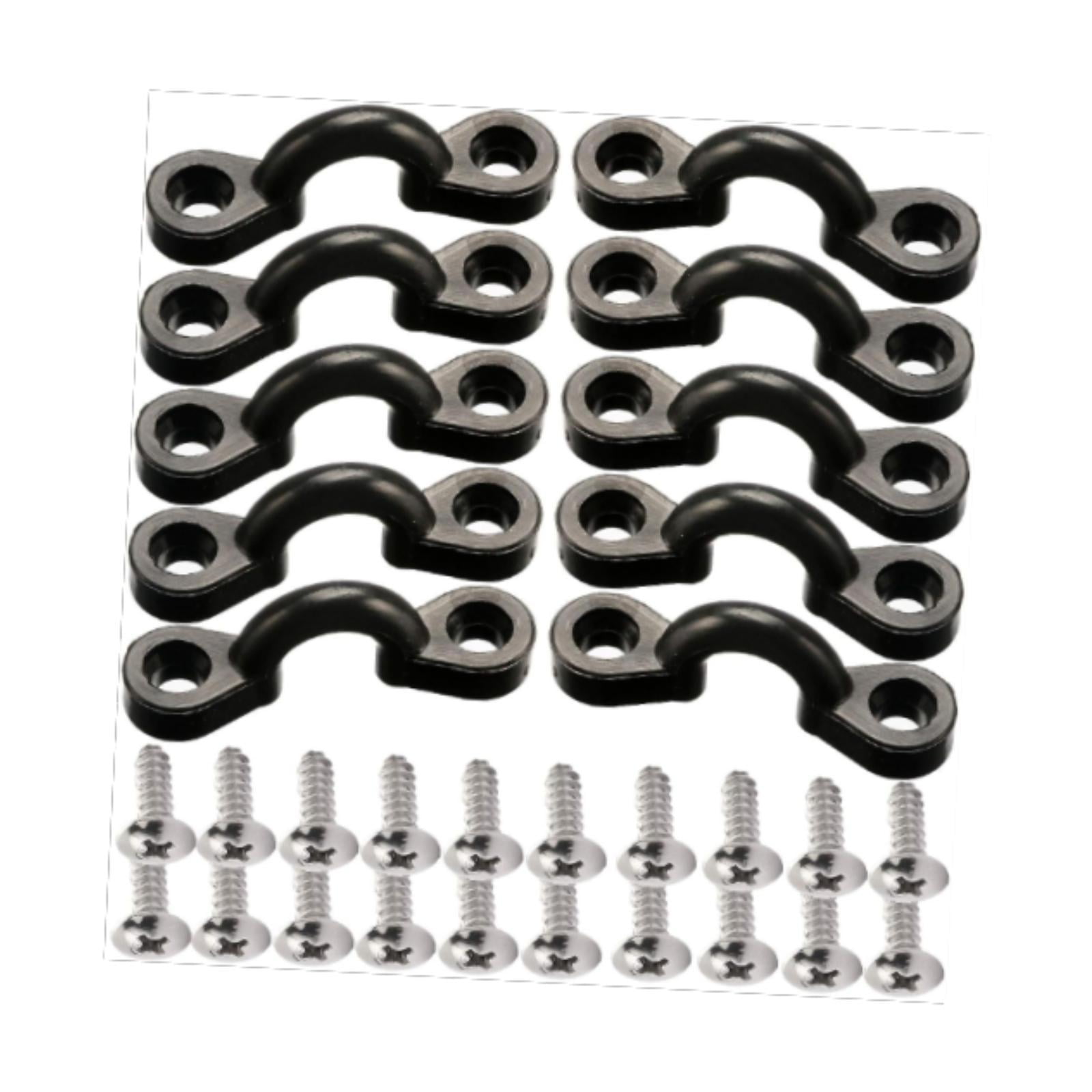 Magideal - Kit De Anclaje Para Kayak, Herrajes De Fijación Para Anclaje De Kayak, Ojales Portátiles Para Kayak, Bucles Elásticos De Nailon Para Cubierta, Repuest