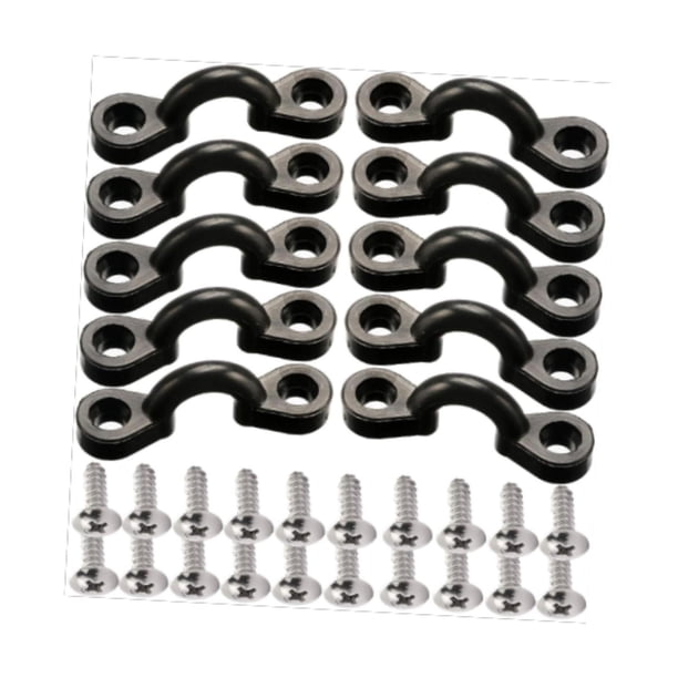 Kit de anclaje para kayak, herrajes de fijación para anclaje de kayak, ojales portátiles para kayak, bucles elásticos de nailon para cubierta, repuest