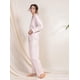 thumbnail image 3 of Conjunto de pijama para mujer, de franela de algodón, tejido a cuadros, manga larga, ropa de dormir para estar en casa, 3 of 7