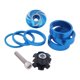 thumbnail image 4 of Espaciador De Auriculares De Bicicleta De 1 1/8 Pulgadas Con Casquillo Superior Juego De Tuercas De Estrella Azul, 4 of 5