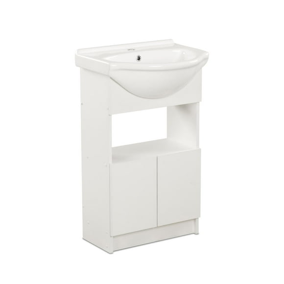 Vanitorio Cannes Melamina 2 Puertas Blanco