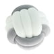 thumbnail image 2 of Nudo Almohada Bola Gruesa Cómoda Almohadas Anudadas Para Sala De Estar Hogar Sofá Gris Y Blanco, 2 of 5