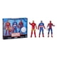 thumbnail image 1 of Figura de juguete Marvel 15 cm Pack de 3 Iron Man y Spider-Man, 1 of 1