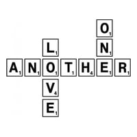 Rienda Libre Graphics - Decomural Love One Another Scrabble Tile Ws-34255