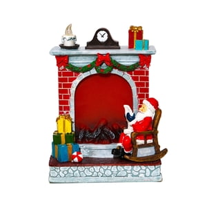 Magideal - Escena Navideña, Decoración De Adorno De Casa Iluminada, Adorable Con Música, Adorno De Navidad, Artesanía Para Decoración Del Hogar O Jardín, Versáti