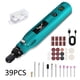 thumbnail image 1 of Herramienta rotativa inalámbrica azul, juego de accesorios de 39 piezas, kit de herramienta rotativa eléctrica con carga USB y velocidad variable, adecuada para proyectos de manualidades., 1 of 7