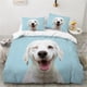 thumbnail image 1 of x2518 Bed SheetsDog Duvet Cover Set Size Bedding Set Black and White Border Shepherd Soft Comfortable Twin Quilt Cover 3-Piece Bedding Set (1 Duvet Cover + 2 Pillow Shams) nj2518, 1 of 5