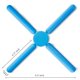 thumbnail image 2 of Juego de 3 Posavasos Plegables de Silicona Azul FENGCHEN 22 cm, 2 of 6