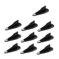 Magideal - 10 Piezas Mini Alerón Difusor De Techo Accesorio De Techo Pp Generador Resistente A La Intemperie Para Camioneta Camioneta Hatchback Vehículo Decora Negro