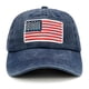 thumbnail image 2 of Gorra de béisbol LOKIDVE, estilo polo bordada con la bandera estadounidense de EE. UU., 2 of 8