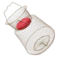 Magideal - Cesta De Pesca Cesta De Pesca Jaula De Red, Portátil Con Pescado Flotante Que Mantiene La Red Para Los Centros De Pesca De Peces Accesorios De Pesca Diámetro Inferior 45Cm