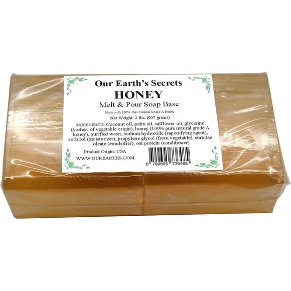 Base de jabón de miel Our Earth's Secrets, 2 lb