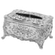 thumbnail image 2 of Elegante Caja De Pañuelos Cubre Contenedor Rectangular Para Encimera Mesita De Noche Plateada, 2 of 2