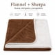 thumbnail image 2 of Manta Martiné Flannel Sherpa 127x152 cm Marrón, 2 of 3